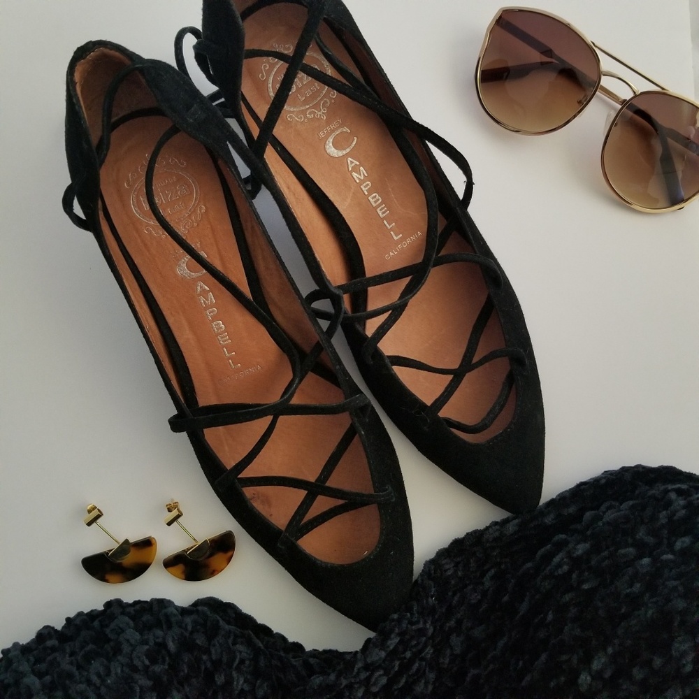 💟 Jeffrey Campbell Lace Up Heels